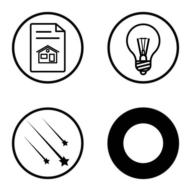 Daireler 1-2 Düz Simge Seti Beyaz Arkaplanda İzole Edildi