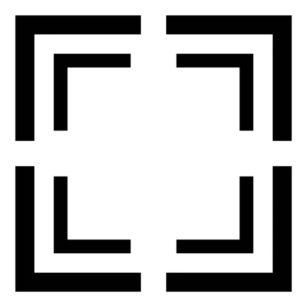 Оптичний Приціл Плоска Піктограма Ізольована Білому Тлі — стоковий вектор