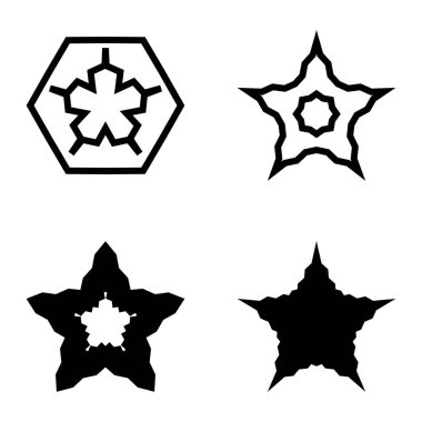 Wavestar Düz Simge Seti Beyaz Arkaplanda İzole Edildi