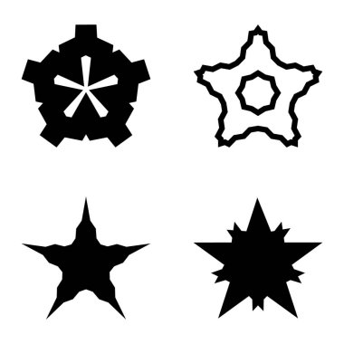 Wavestar Düz Simge Seti Beyaz Arkaplanda İzole Edildi