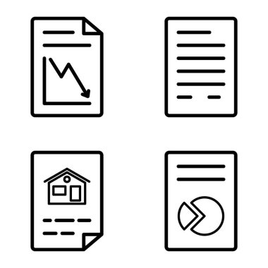 Doktor 1-2 Düz Simge Seti Beyaz Arkaplanda İzole Edildi