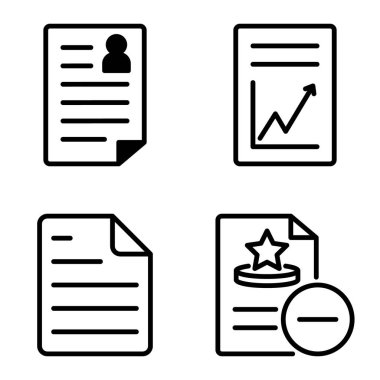 Doktor 1-2 Düz Simge Seti Beyaz Arkaplanda İzole Edildi