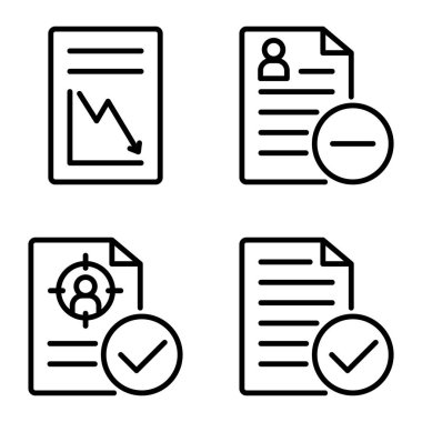 Doktor 1-2 Düz Simge Seti Beyaz Arkaplanda İzole Edildi