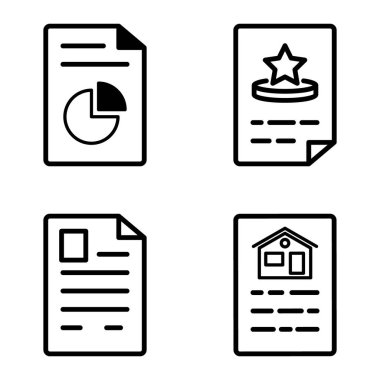 Doktor 1-2 Düz Simge Seti Beyaz Arkaplanda İzole Edildi