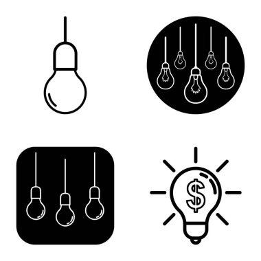 Ampuller 1-3 Düz Simge Seti Beyaz Arkaplanda İzole Edildi