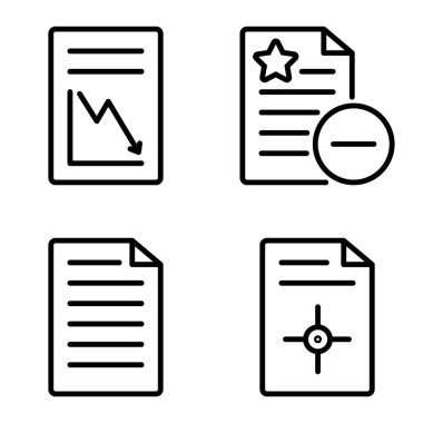 Doktor 1-2 Düz Simge Seti Beyaz Arkaplanda İzole Edildi