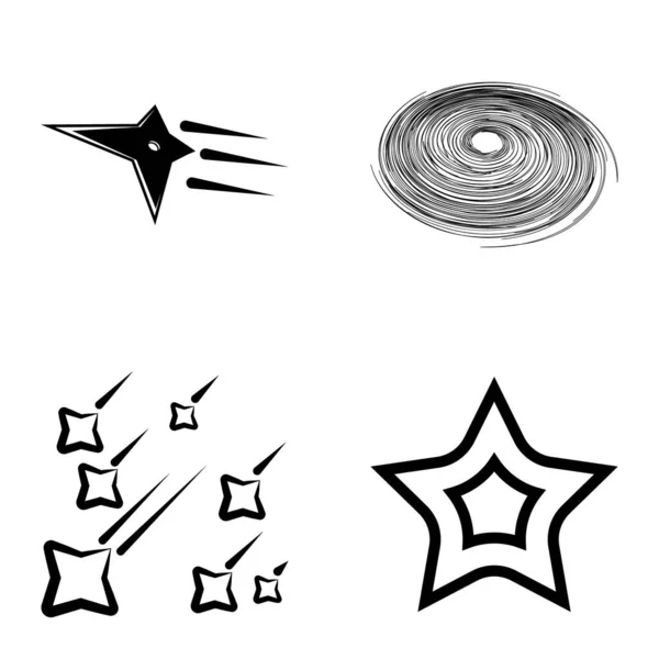 星空1 2星空扁平Icon集独立于白色背景 — 图库矢量图片
