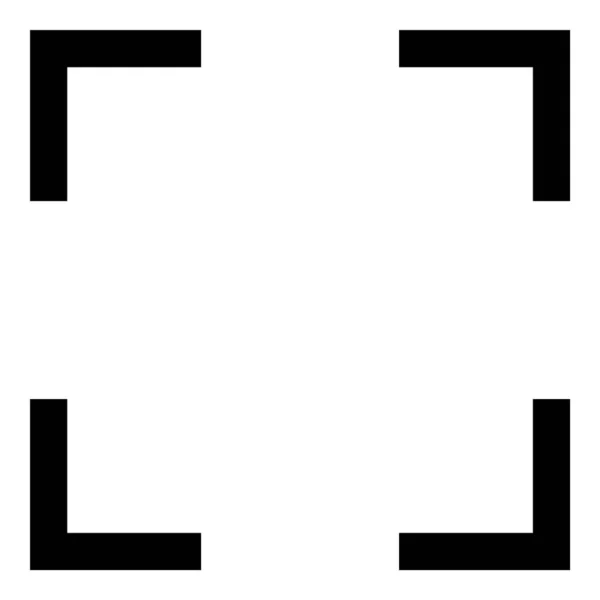 Оптичний Приціл Плоска Піктограма Ізольована Білому Тлі — стоковий вектор