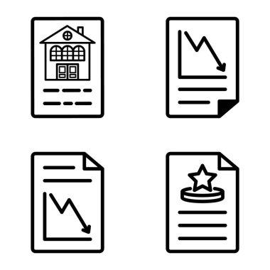 Doktor 1-2 Düz Simge Seti Beyaz Arkaplanda İzole Edildi