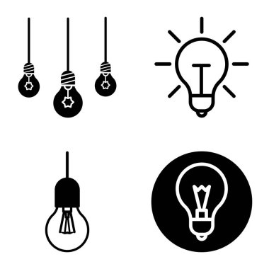 Ampuller 1-3 Düz Simge Seti Beyaz Arkaplanda İzole Edildi