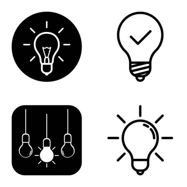 Ampuller 1-3 Düz Simge Seti Beyaz Arkaplanda İzole Edildi