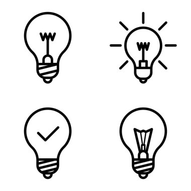 Ampuller 1-3 Düz Simge Seti Beyaz Arkaplanda İzole Edildi