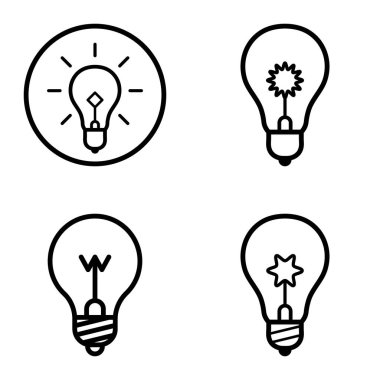 Ampuller 1-3 Düz Simge Seti Beyaz Arkaplanda İzole Edildi