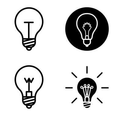 Ampuller 1-3 Düz Simge Seti Beyaz Arkaplanda İzole Edildi