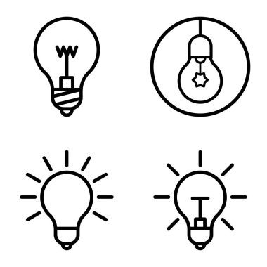Ampuller 1-3 Düz Simge Seti Beyaz Arkaplanda İzole Edildi