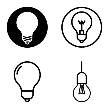 Ampuller 1-3 Düz Simge Seti Beyaz Arkaplanda İzole Edildi