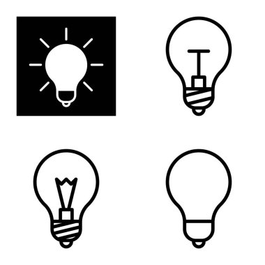 Ampuller 1-3 Düz Simge Seti Beyaz Arkaplanda İzole Edildi
