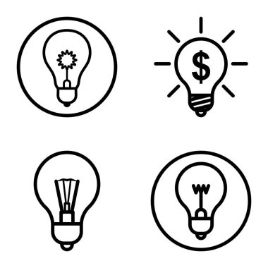 Ampuller 1-3 Düz Simge Seti Beyaz Arkaplanda İzole Edildi