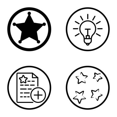 Daireler 1-2 Düz Simge Seti Beyaz Arkaplanda İzole Edildi