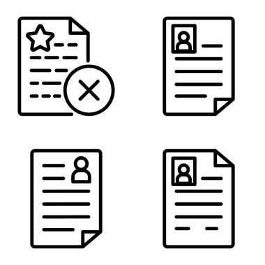 Doktor 1-2 Düz Simge Seti Beyaz Arkaplanda İzole Edildi