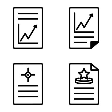 Doktor 1-2 Düz Simge Seti Beyaz Arkaplanda İzole Edildi