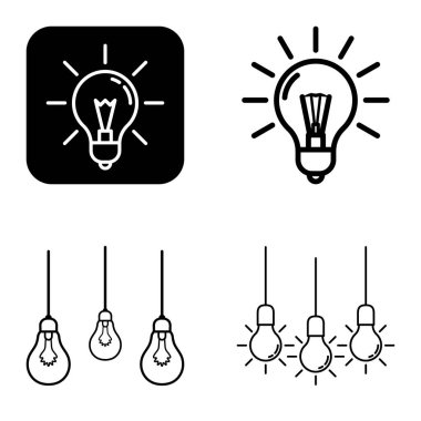 Ampuller 1-3 Düz Simge Seti Beyaz Arkaplanda İzole Edildi