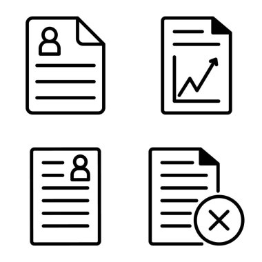 Doktor 1-2 Düz Simge Seti Beyaz Arkaplanda İzole Edildi
