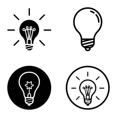 Ampuller 1-3 Düz Simge Seti Beyaz Arkaplanda İzole Edildi