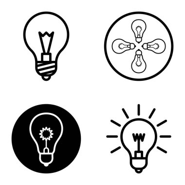 Ampuller 1-3 Düz Simge Seti Beyaz Arkaplanda İzole Edildi