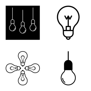 Ampuller 1-3 Düz Simge Seti Beyaz Arkaplanda İzole Edildi