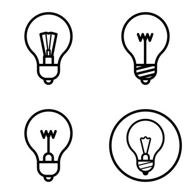 Ampuller 1-3 Düz Simge Seti Beyaz Arkaplanda İzole Edildi