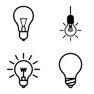 Ampuller 1-3 Düz Simge Seti Beyaz Arkaplanda İzole Edildi