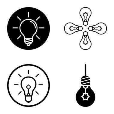 Ampuller 1-3 Düz Simge Seti Beyaz Arkaplanda İzole Edildi