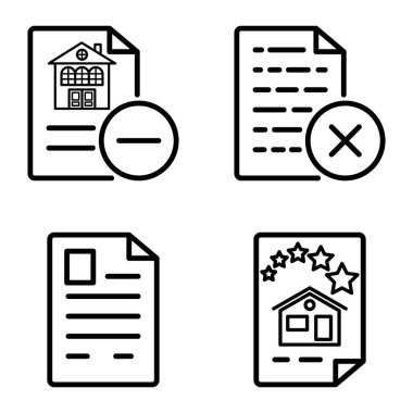 Doktor 1-2 Düz Simge Seti Beyaz Arkaplanda İzole Edildi