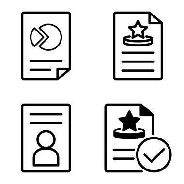 Doktor 1-2 Düz Simge Seti Beyaz Arkaplanda İzole Edildi