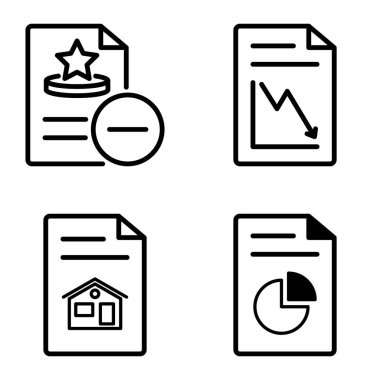 Doktor 1-2 Düz Simge Seti Beyaz Arkaplanda İzole Edildi