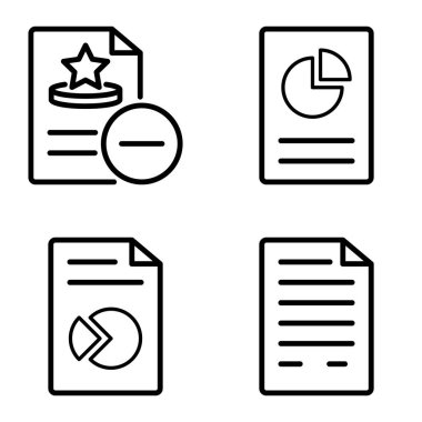 Doktor 1-2 Düz Simge Seti Beyaz Arkaplanda İzole Edildi