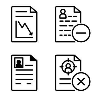 Doktor 1-2 Düz Simge Seti Beyaz Arkaplanda İzole Edildi