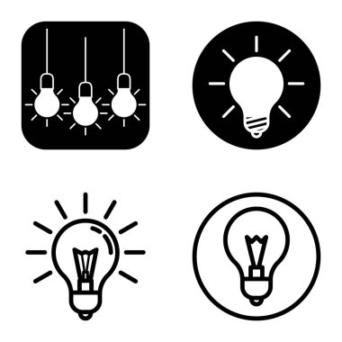 Ampuller 1-3 Düz Simge Seti Beyaz Arkaplanda İzole Edildi