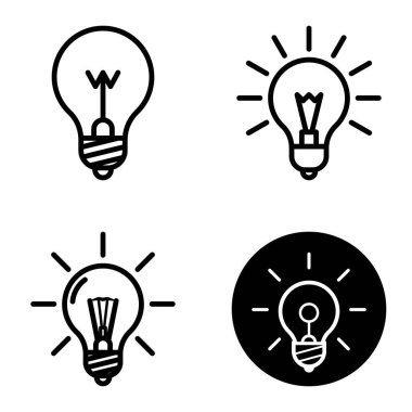 Ampuller 1-3 Düz Simge Seti Beyaz Arkaplanda İzole Edildi