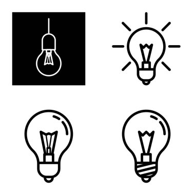 Ampuller 1-3 Düz Simge Seti Beyaz Arkaplanda İzole Edildi