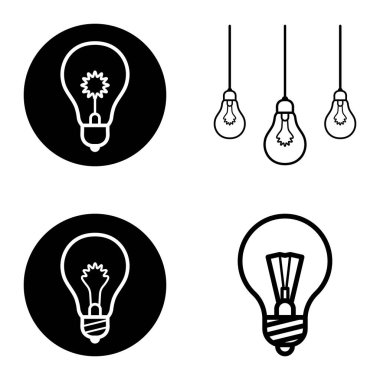 Ampuller 1-3 Düz Simge Seti Beyaz Arkaplanda İzole Edildi
