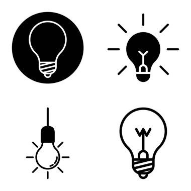 Ampuller 1-3 Düz Simge Seti Beyaz Arkaplanda İzole Edildi