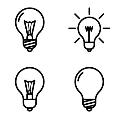 Ampuller 1-3 Düz Simge Seti Beyaz Arkaplanda İzole Edildi