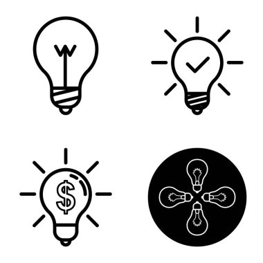 Ampuller 1-3 Düz Simge Seti Beyaz Arkaplanda İzole Edildi