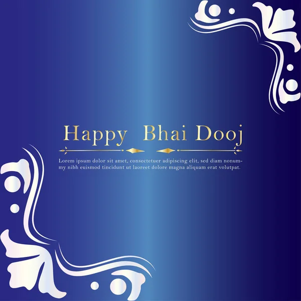 Happy Bhai Dooj Wallpaper Art — стоковое фото