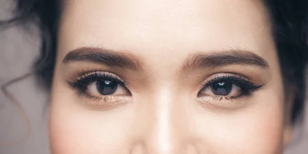 Olho Mulher Sobrancelha Olhos Cílios — Fotografia de Stock