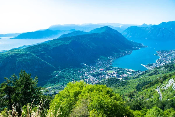 Bella Vista Dall Alto Sulla Baia Kotor Boka Kotorska Conosciuta — Foto Stock