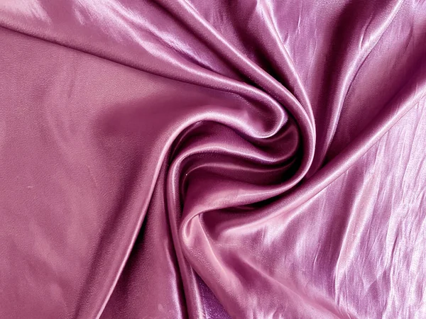 Růžová Vlna Hedvábí Tkaniny Pozadí — Stock fotografie