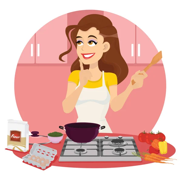 Genç Esmer Kadın hangi yemeği yapmayı düşünüyor?